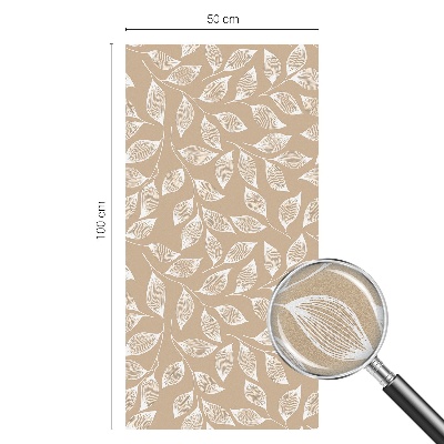 Vinduesfolie med mønster til afskærmning Blade natur