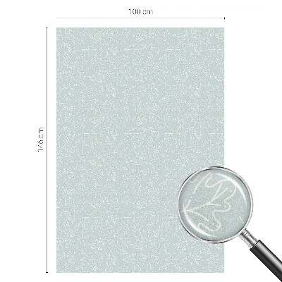 Vinduesfolie mod indkig med glasmaleri Egeblade