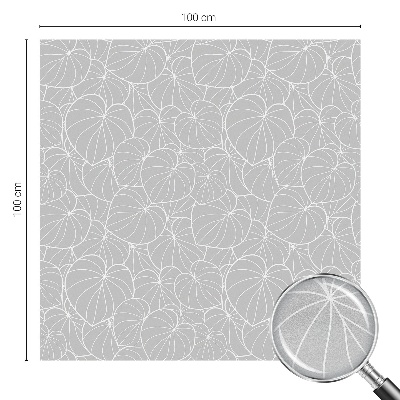 Vinduesfolie med mønster til afskærmning Grønlig elegance