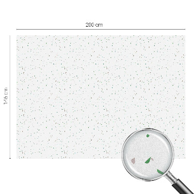 Mælkehvid vinduesfolie med motiv Spredte elementer