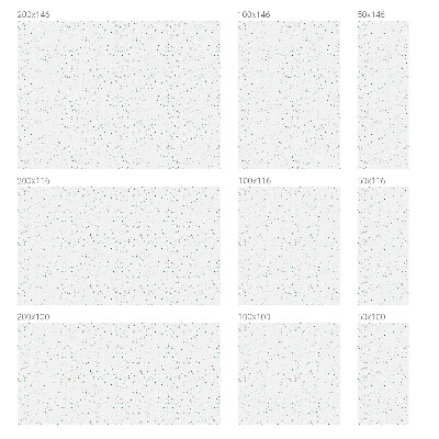 Mælkehvid vinduesfolie med motiv Spredte elementer