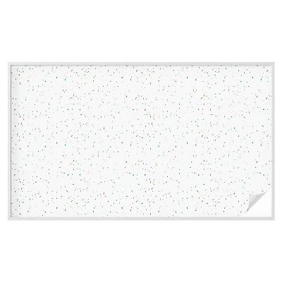 Mælkehvid vinduesfolie med motiv Spredte elementer