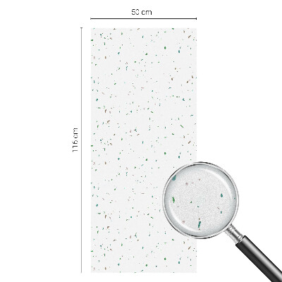 Mælkehvid vinduesfolie med motiv Spredte elementer