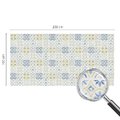 Vinduesfolie mod indkig med glasmaleri Klassiske fliser