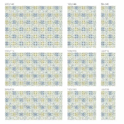 Vinduesfolie mod indkig med glasmaleri Klassiske fliser