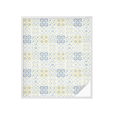 Vinduesfolie mod indkig med glasmaleri Klassiske fliser