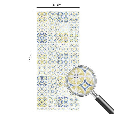 Vinduesfolie mod indkig med glasmaleri Klassiske fliser