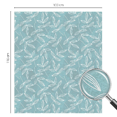 Vinduesfolie med mønster til afskærmning Grønlig elegance