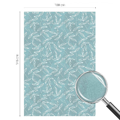 Vinduesfolie med mønster til afskærmning Grønlig elegance