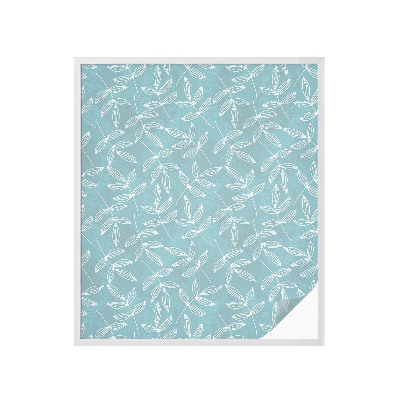 Vinduesfolie med mønster til afskærmning Grønlig elegance