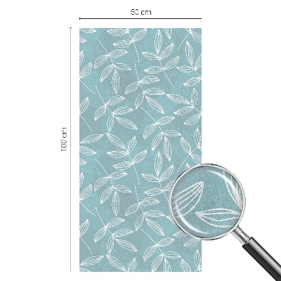 Vinduesfolie med mønster til afskærmning Grønlig elegance