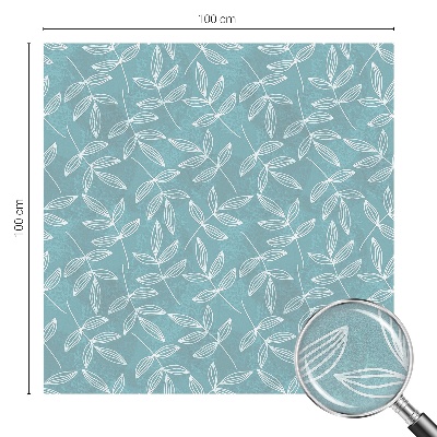 Vinduesfolie med mønster til afskærmning Grønlig elegance