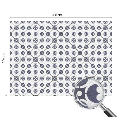 Vinduesfolie mod indkig med glasmaleri Plantemotiv