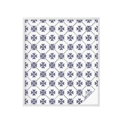 Vinduesfolie mod indkig med glasmaleri Plantemotiv