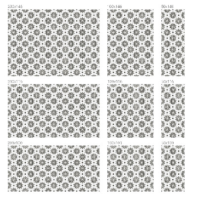 Vinduesfolie mod indkig med glasmaleri Klassiske rosetter