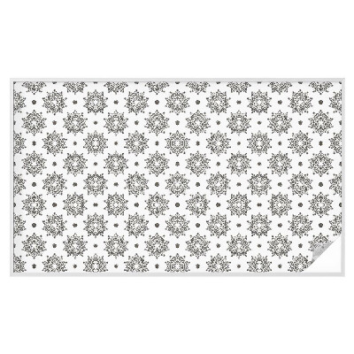 Vinduesfolie mod indkig med glasmaleri Klassiske rosetter