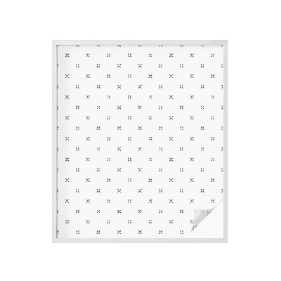 Mælkehvid vinduesfolie med motiv Geometriske kors