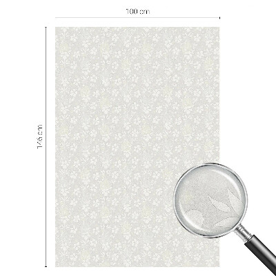 Selvklæbende vinduesfolie Diskrete blomster