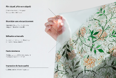 Selvklæbende vinduesfolie Diskrete blomster