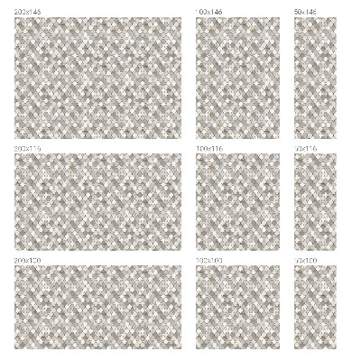 Mælkehvid vinduesfolie med motiv Geometrisk mosaik