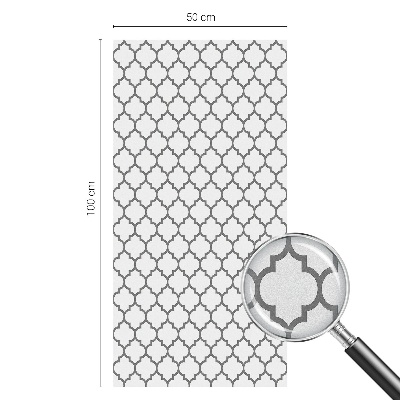 Vinduesfolie med mønster til afskærmning Geometrisk mønster