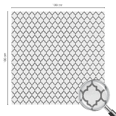 Vinduesfolie med mønster til afskærmning Geometrisk mønster