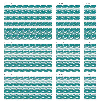 Mælkehvid vinduesfolie med motiv Grønne striber