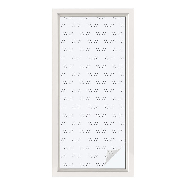 Vinduesfolie med mønster til afskærmning Prikmønster