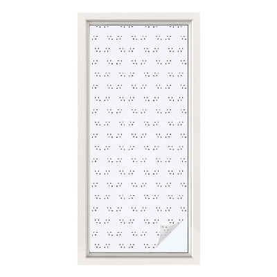 Vinduesfolie med mønster til afskærmning Prikmønster