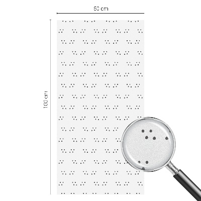 Vinduesfolie med mønster til afskærmning Prikmønster