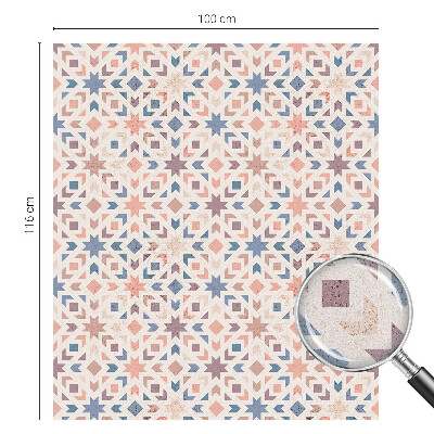 Vinduesfolie mod indkig med glasmaleri Farverige mønstre