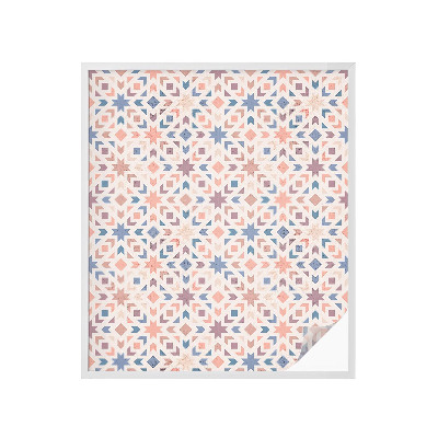 Vinduesfolie mod indkig med glasmaleri Farverige mønstre