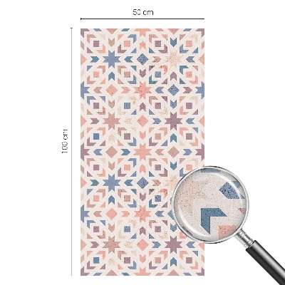 Vinduesfolie mod indkig med glasmaleri Farverige mønstre