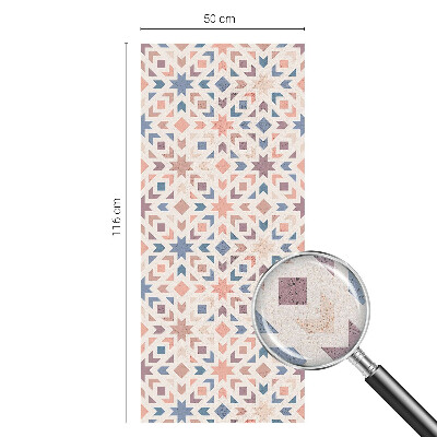 Vinduesfolie mod indkig med glasmaleri Farverige mønstre