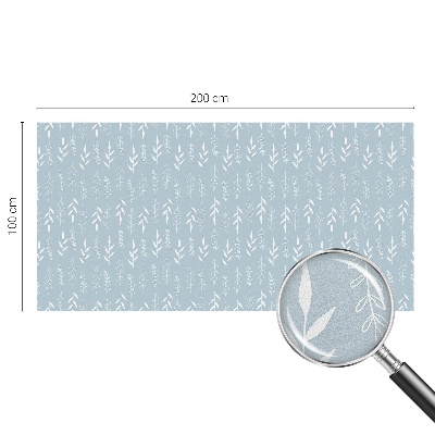 Dekorationsfolie til vindue mod indkig Plantemønster