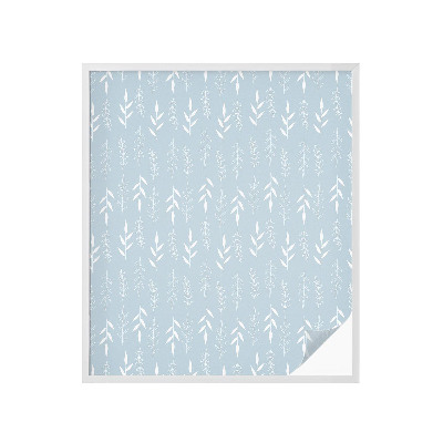 Dekorationsfolie til vindue mod indkig Plantemønster