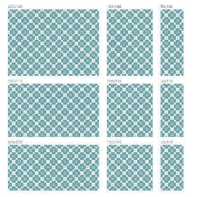 Vinduesfolie med mønster til afskærmning Blomstersymmetri