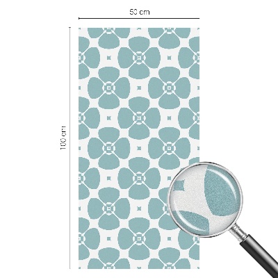 Vinduesfolie med mønster til afskærmning Blomstersymmetri