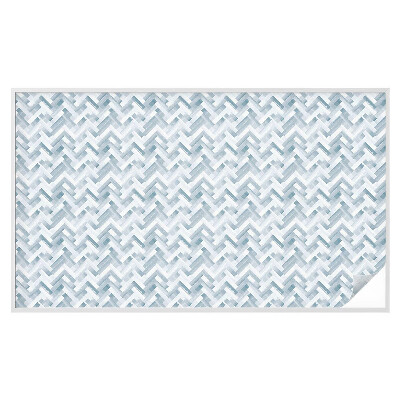 Mælkehvid vinduesfolie med motiv Geometrisk mønster