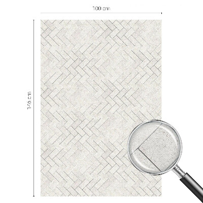 Dekorationsfolie til vindue mod indkig Sildebensmotiv