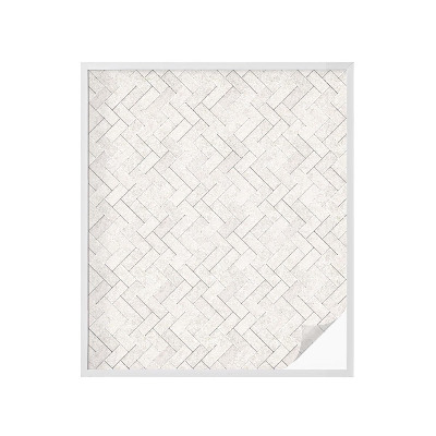 Dekorationsfolie til vindue mod indkig Sildebensmotiv