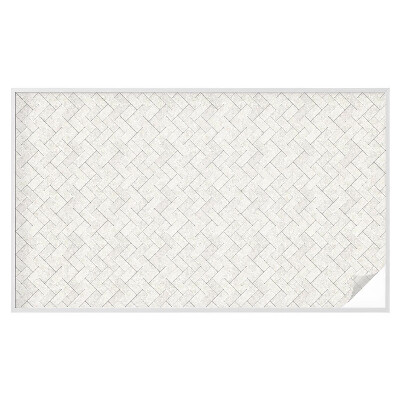 Dekorationsfolie til vindue mod indkig Sildebensmotiv