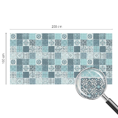 Vinduesfolie mod indkig med glasmaleri Boho fliser