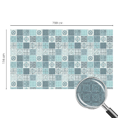 Vinduesfolie mod indkig med glasmaleri Boho fliser