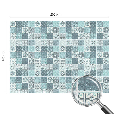 Vinduesfolie mod indkig med glasmaleri Boho fliser