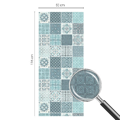 Vinduesfolie mod indkig med glasmaleri Boho fliser