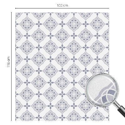 Vinduesfolie med mønster til afskærmning Blomsterromber