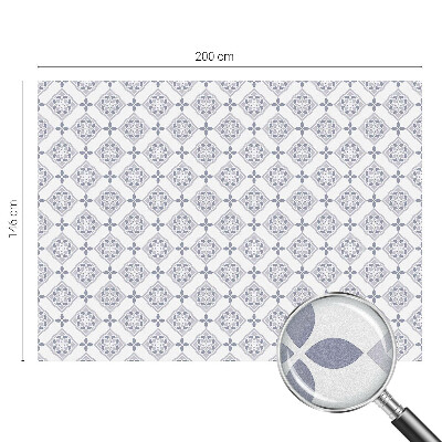 Vinduesfolie med mønster til afskærmning Blomsterromber