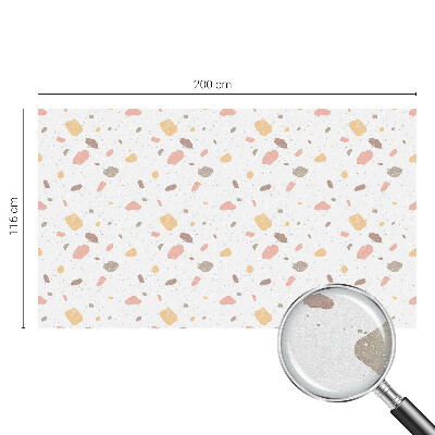 Vinduesfolie med mønster til afskærmning Abstrakt terrazzo