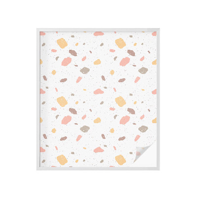 Vinduesfolie med mønster til afskærmning Abstrakt terrazzo